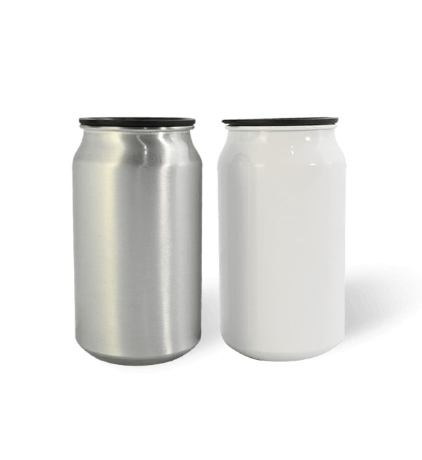 Latón de aluminio con tapa de silicona, para promocionar con logo o información de tu empresa