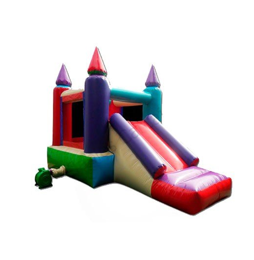 Inflables saltarines tipo castillo con tobogán
