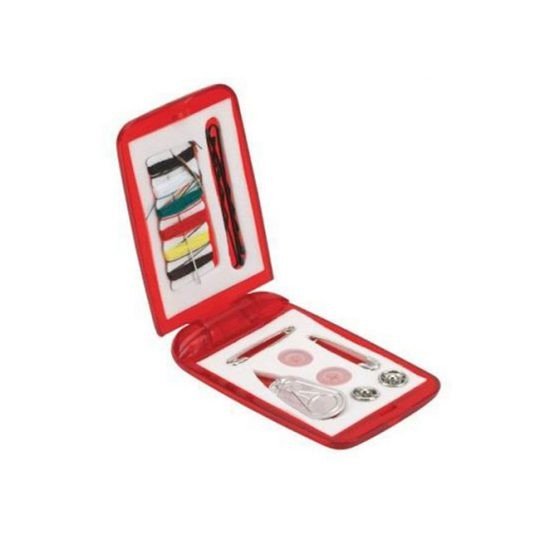 Set de costurero en estuche rectangular, colores solidos, delgado