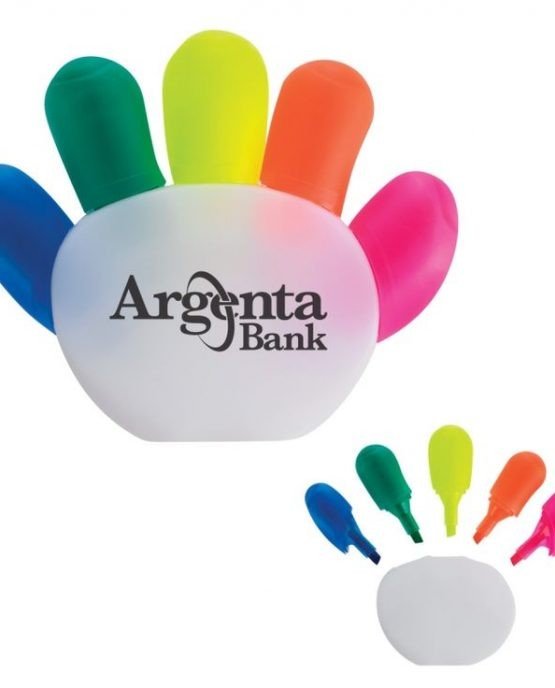 Resaltador en forma de manos