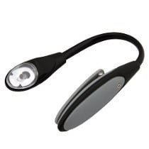 Marcador de paginas para libros, con clip y luz de lectura