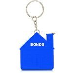 Llavero plastico en forma de casita con cista metrica - Imagen 2