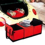 Organizador para maletero con dos divisiones y cooler insulado