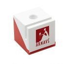 Cubo para escritorio, porta tarjeta de presentacion o notas, porta pluma y clips interno, magnetico - Imagen 2