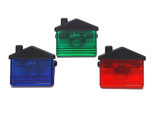 Clip magnetico en forma de casita, sostenedor de notas con iman en parte trasera