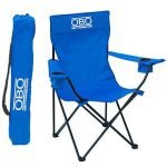 Silla playera doblable,con apoya braso, y porta vaso,en su estuche