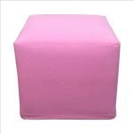 Puff cuadrado chico dorado - Imagen 3