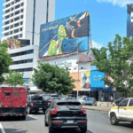 Valla Vía España, frente al Credicorp Bank